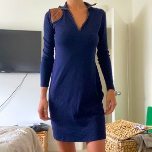 Navy Blue and Real Suede Ralph Lauren dress